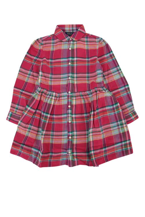 Shirt Shirt Dress — Red