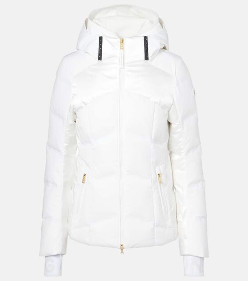 Delin hooded down ski jacket