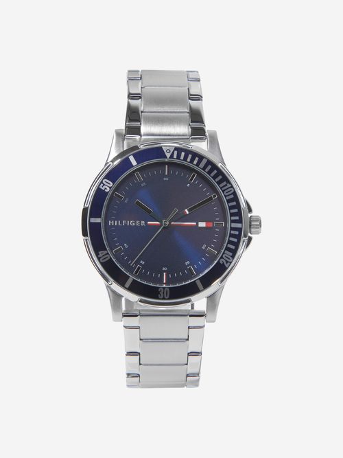 Boys Metal Strap Watch in Silver (34mm)