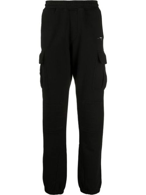 Logo print track pants