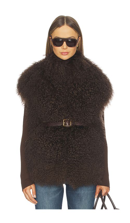 Susanna Chow Carrie Vest in Chocolate. S. Also in