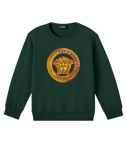 Medusa cotton jersey sweatshirt