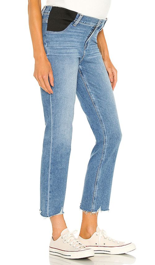 PAIGE Cindy Maternity Jean With Elastic Waistband Jeans in Denim-Medium. -  33 also in 23, 24, 25, 26, 27
