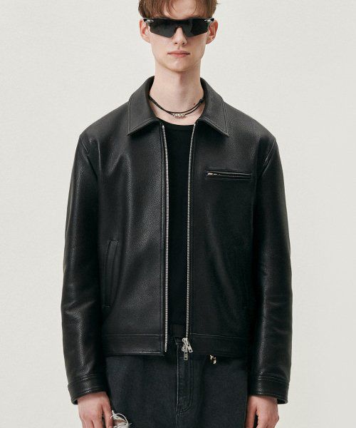 COWHIDE SINGLE JACKET
