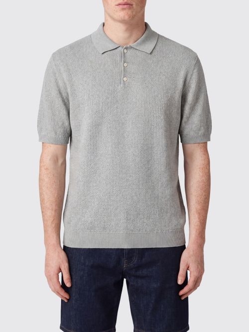 Polo Shirt Men color Grey