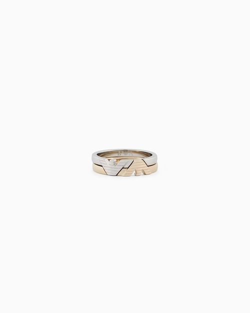 Two-Tone Stainless Steel Stack Ring
