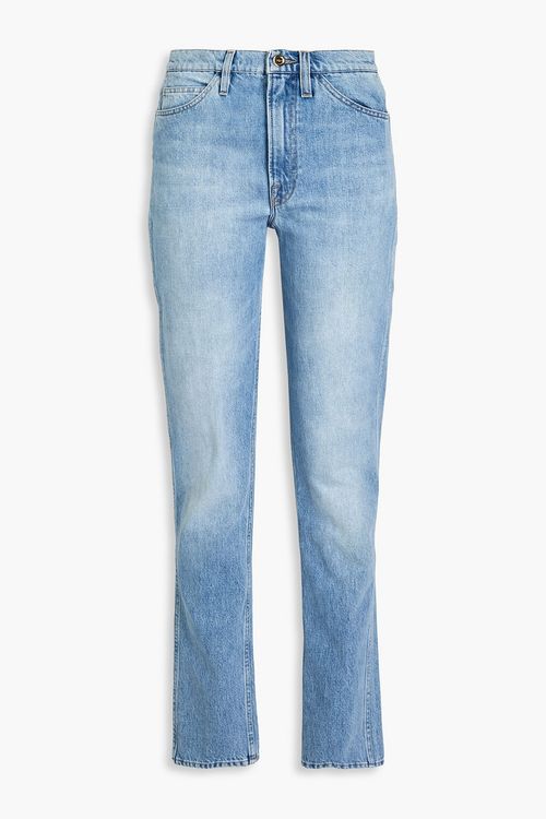 Ritz high-rise straight-leg jeans - Blue - 25