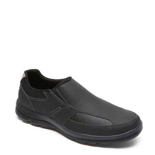 Men's Get Your Kicks Slip On Shoes (Black Leather)