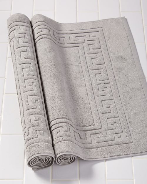 Non-Slip 2pc Absorbent Cotton Bath Mat Set