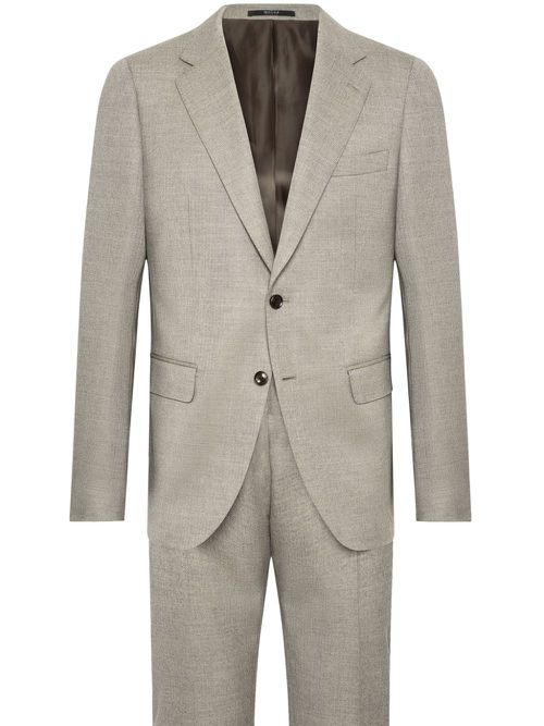 Herringbone wool suit - Neutrals