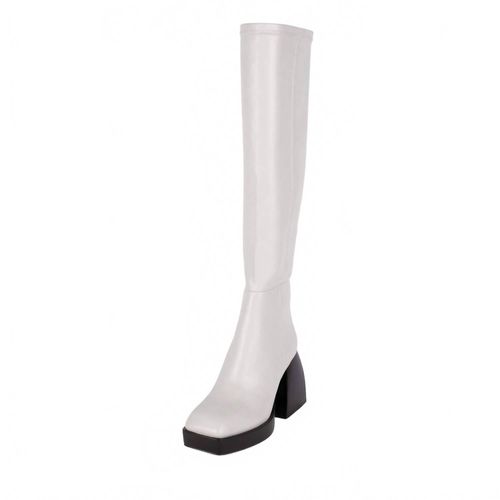 Women's Dauphin Knee High Boot In Light Grey