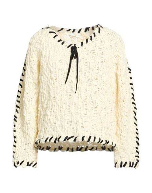 Woman Sweater Cream Size M Wool, Polyester, Merino Wool