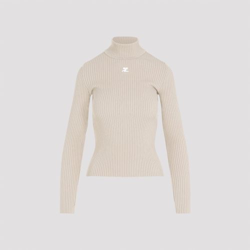 Roll Neck Ribbed Jumper