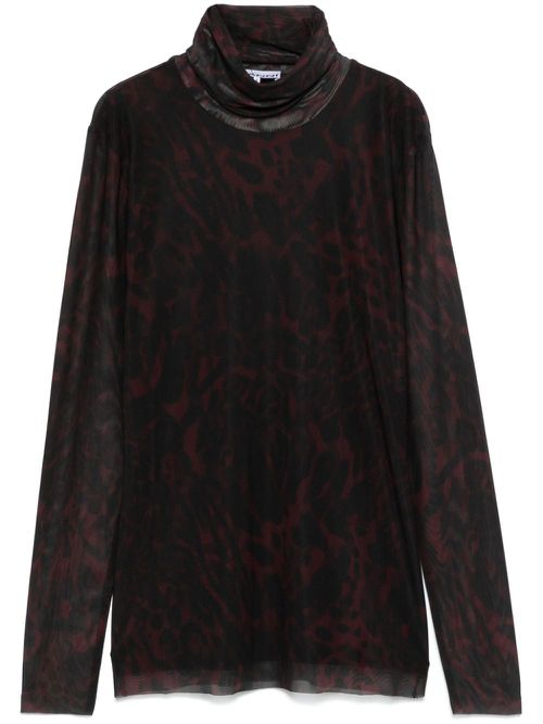 Printed mesh top - Brown