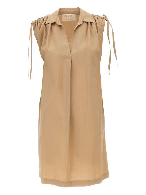 Cotton shirt dress - Neutrals