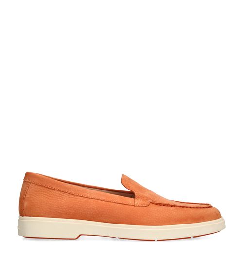 Santoni Suede Loafers