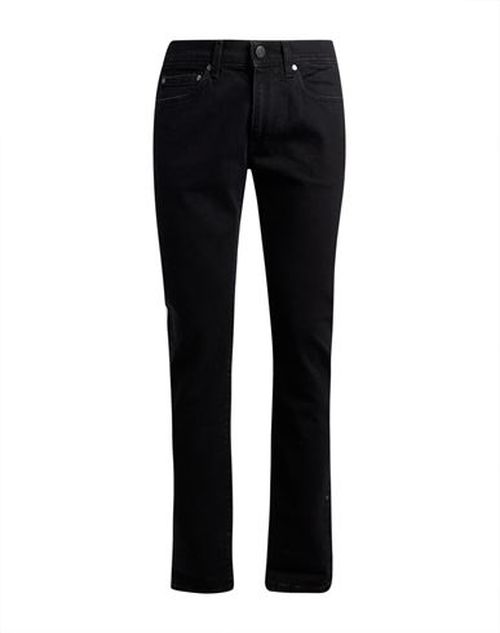Man Jeans Black Size 33 Cotton, Polyester, Elastane