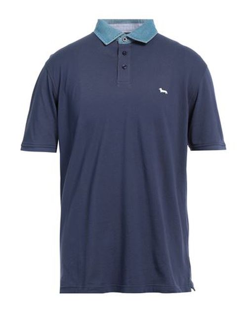 Harmont & Blaine Man Polo shirt Midnight blue Size 36 Cotton