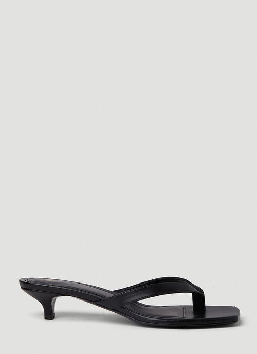 Flip Flop Kitten Heels - Woman Sandals Black Eu