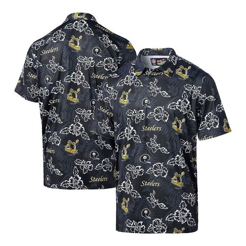 Men's Reyn pooner Black Pittsburgh teelers Throwback Pua Performance Polo, ize: ma