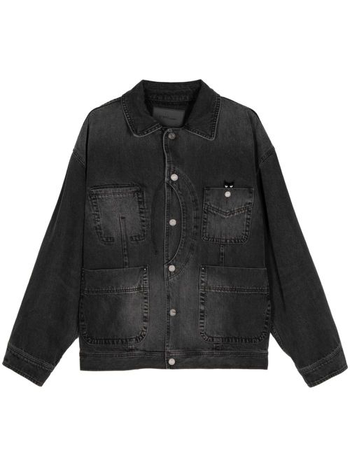 Panther Crescent denim jacket - Black