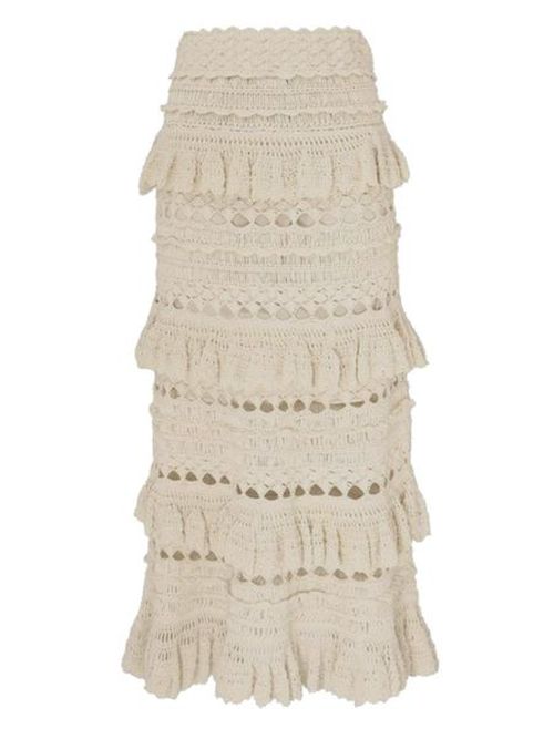 Zimmermann | Zimmermann Waverly Crochet Midi Skirt | Realry