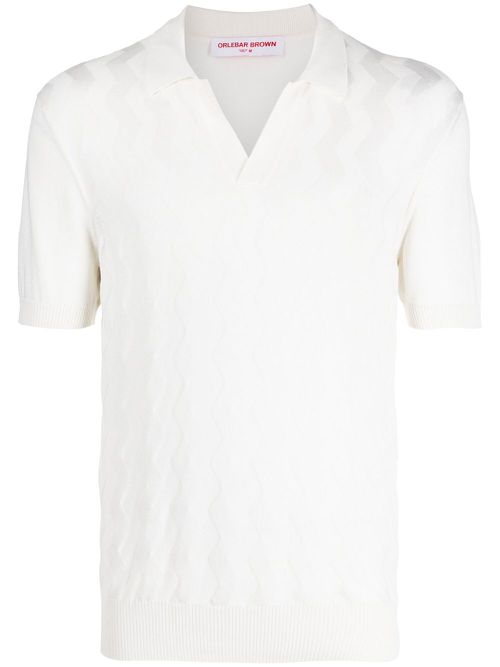 Horton short-sleeve polo shirt - White