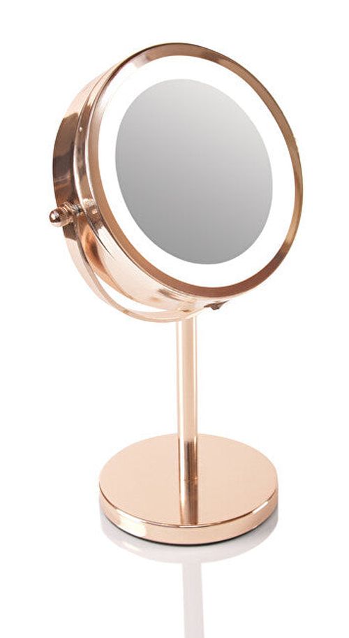 Rio-beauty Double-sided cosmetic mirror rose gold mirror