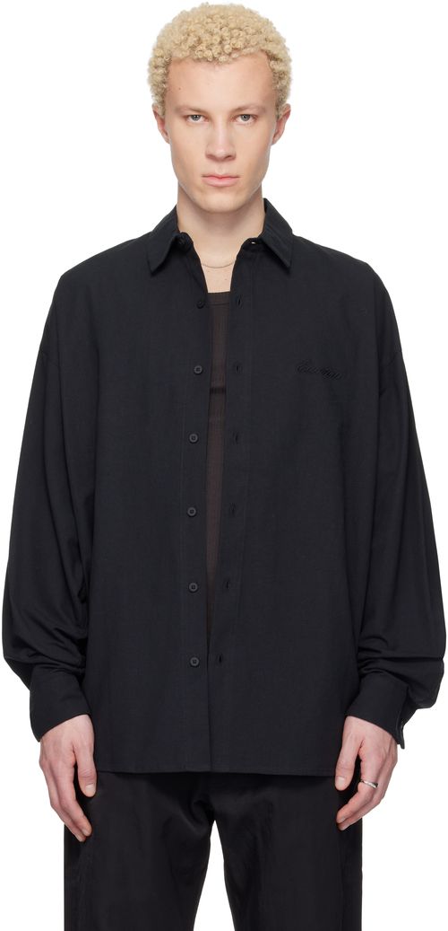 Black Signature Button Up Shirt
