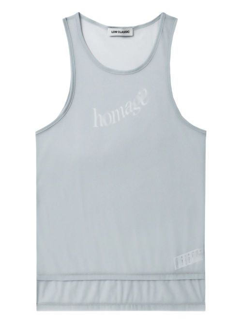 Low Classic "Homage" printed top - ブルー