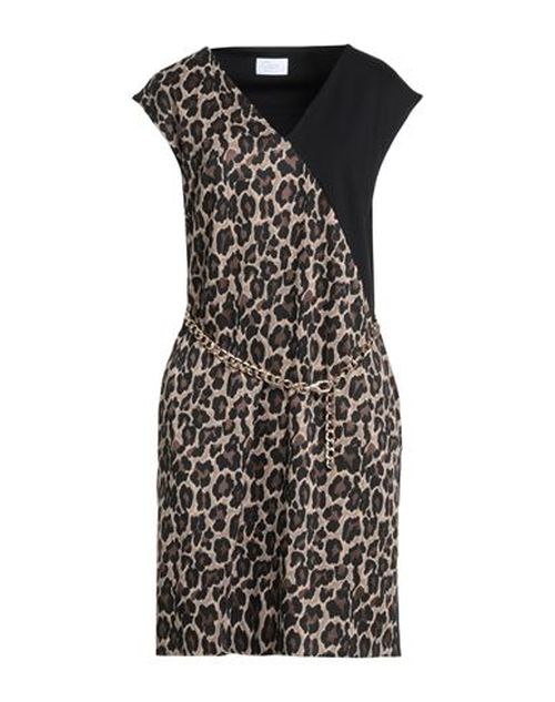 Woman Mini dress Black Size 8 Polyester, Viscose, Elastane