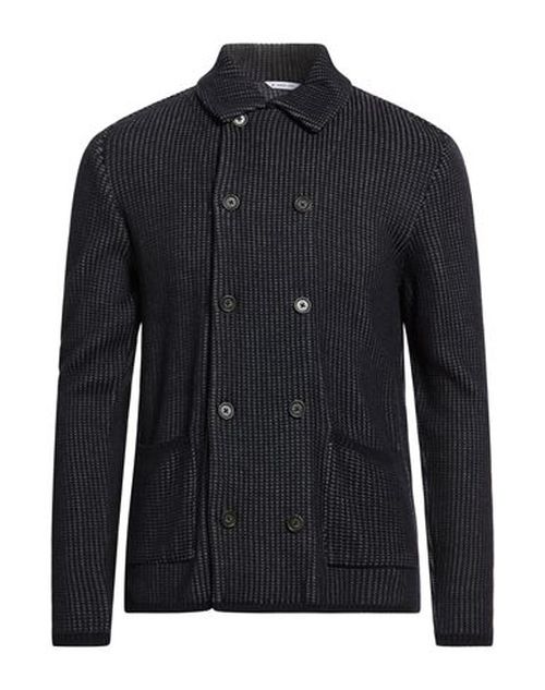 Man Cardigan Midnight blue Size L Acrylic, Virgin Wool, Alpaca wool
