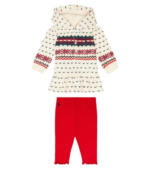 Polo Ralph Lauren Kids Baby cotton-blend hoodie and leggings set