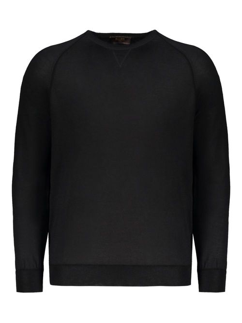 Moorer long-sleeve jumper - Black