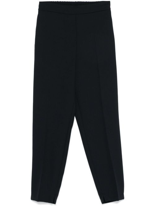 Pressed-crease trousers - Black