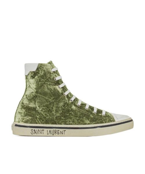Malibu mid-top sneakers in velvet