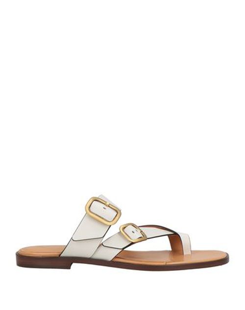 Woman Thong sandal White Size 4 Leather