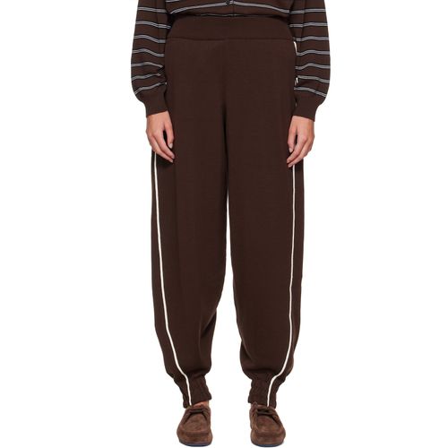 Brown Organic Cotton Sporty Lounge Pants