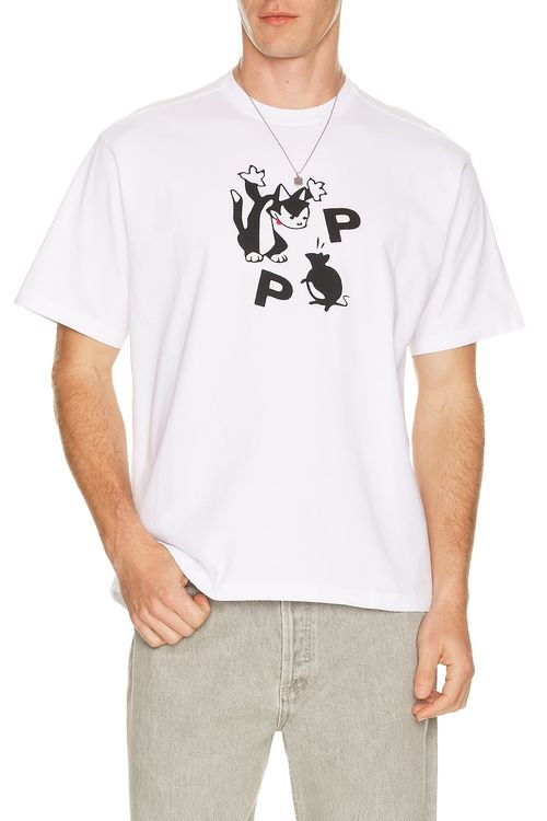Pop Trading Company Catch Tee in White