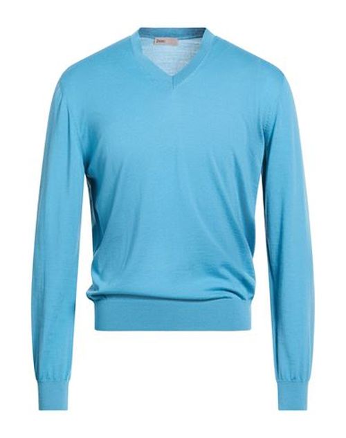 Resort Man Sweater Light blue Size 40 Virgin Wool