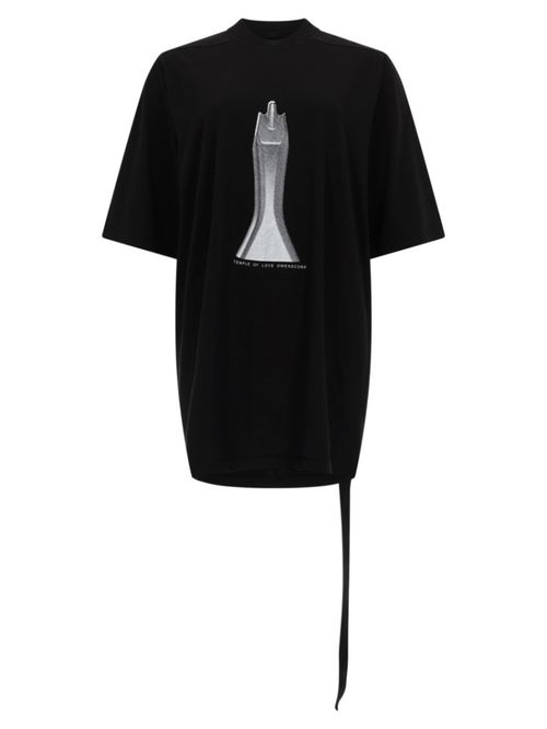 Black Graphic Crew Neck T-Shirt