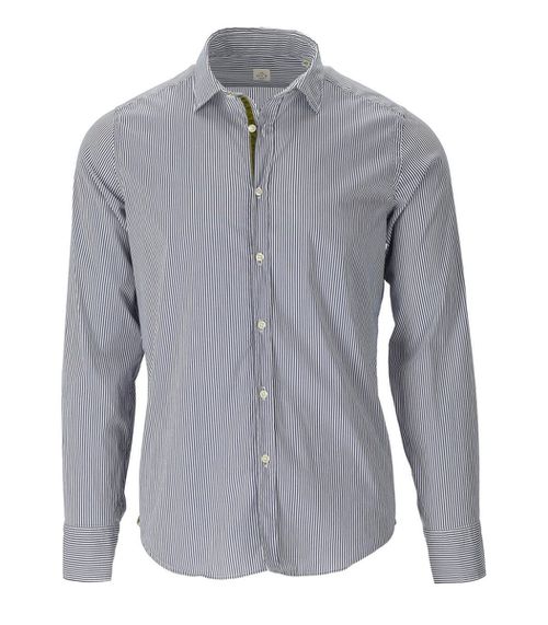 Blue And White Striped Shirt