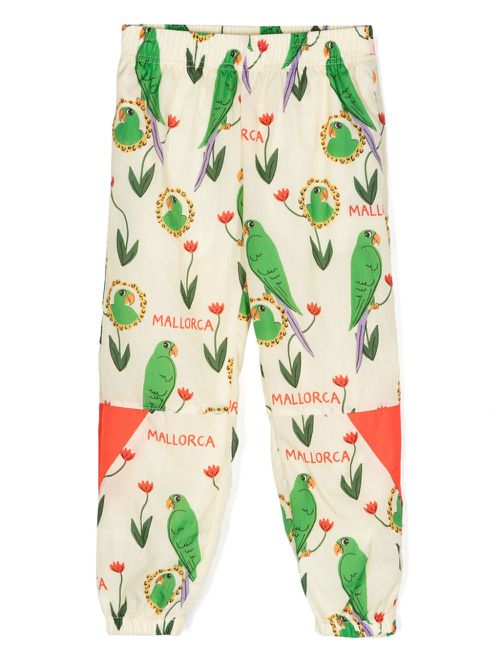 Parrots crinkled track pants - Neutrals