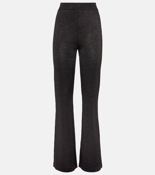 High-rise flared pants