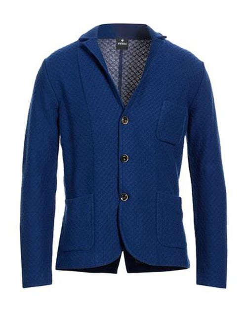Man Blazer Bright blue Size 40 Linen, Cotton
