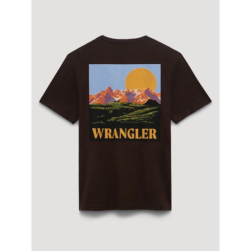 Mountain Range Back Graphic T-Shirt in Mole Brown
