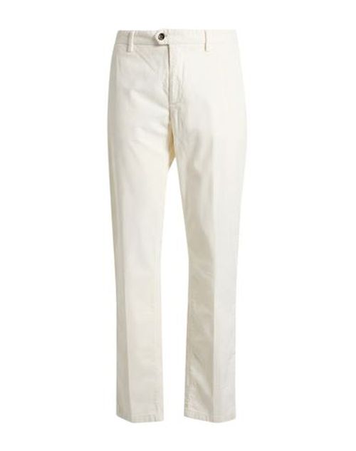Man Pants White Size 30 Cotton, Lyocell, Elastane