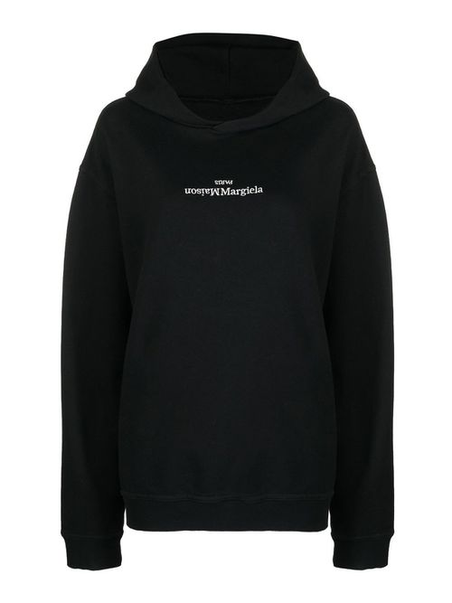 Logo-print long-sleeve hoodie