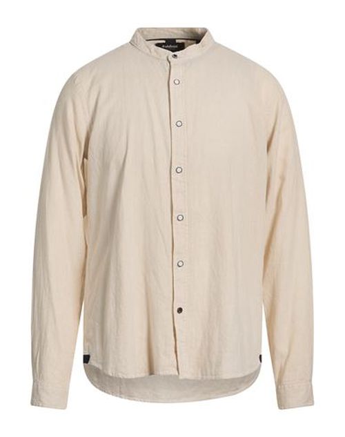 Man Shirt Beige Size XL Rayon, Linen