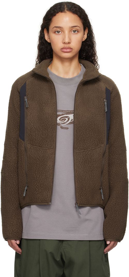 ROA Brown Polartec Fleece Jacket